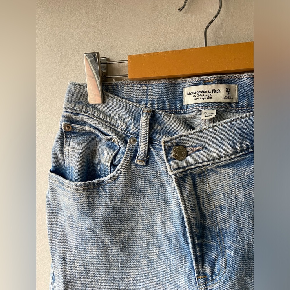 Abercrombie 90s straight ultra high rise jeans - Picture 4 of 5